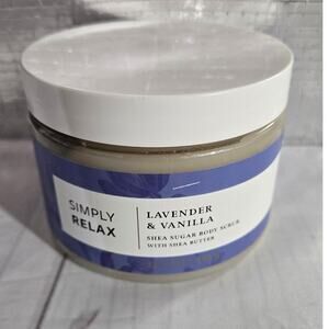 NEW! Bath & Body Works Simple Relax Lavender Vanilla Body Shea Sugar Body Scrub